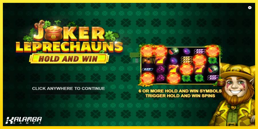 Сурет 1 ойын машинасы Joker Leprechauns Hold and Win