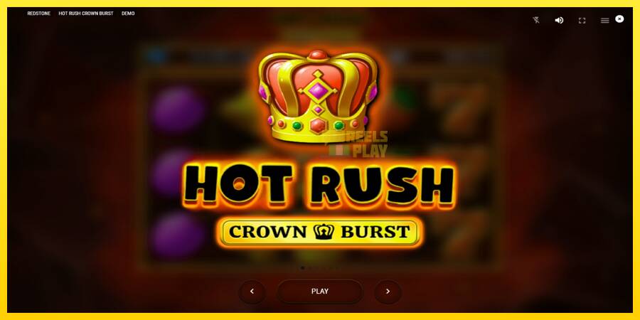 Сурет 1 ойын машинасы Hot Rush Crown Burst