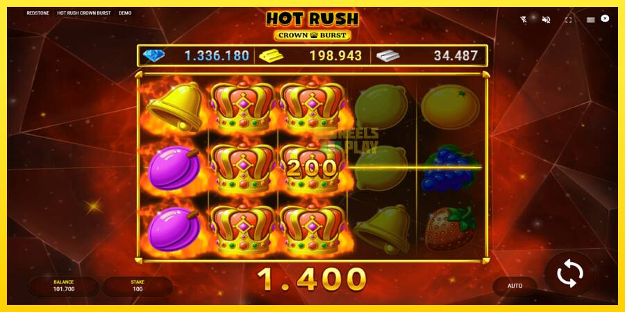 Сурет 4 ойын машинасы Hot Rush Crown Burst