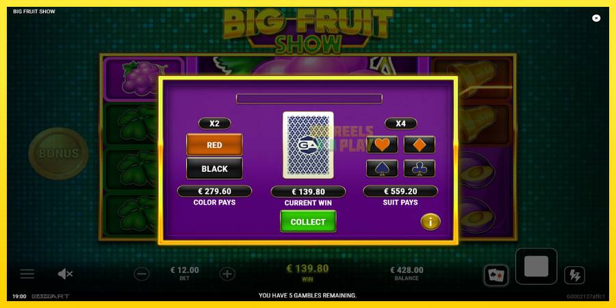 Сурет 4 ойын машинасы Big Fruit Show