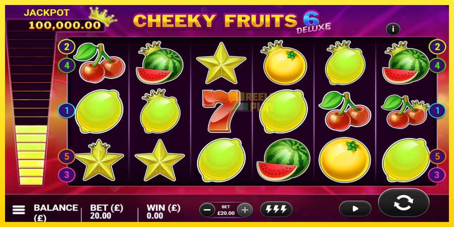 Сурет 4 ойын машинасы Cheeky Fruits 6 Deluxe