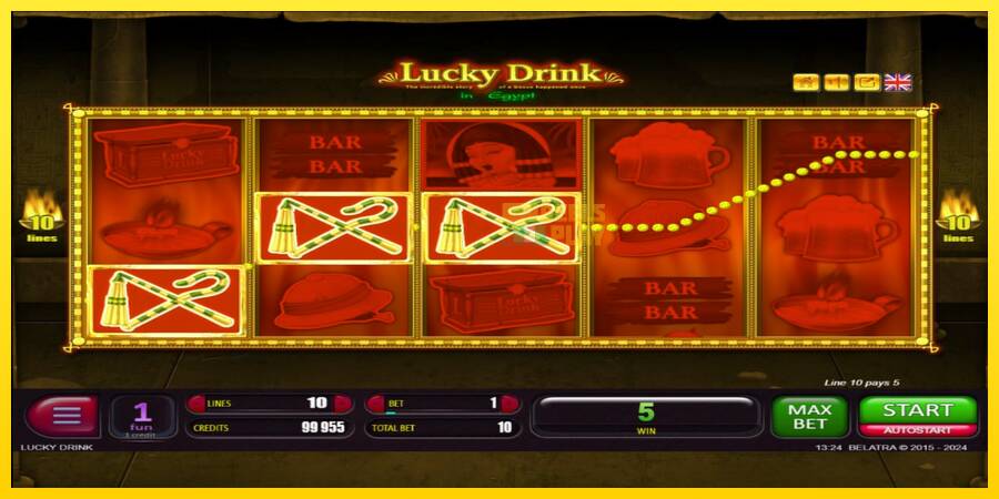 Сурет 3 ойын машинасы Lucky Drink In Egypt