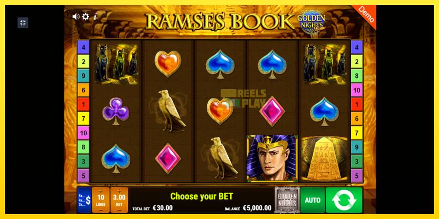 Сурет 2 ойын машинасы Ramses Book Golden Nights