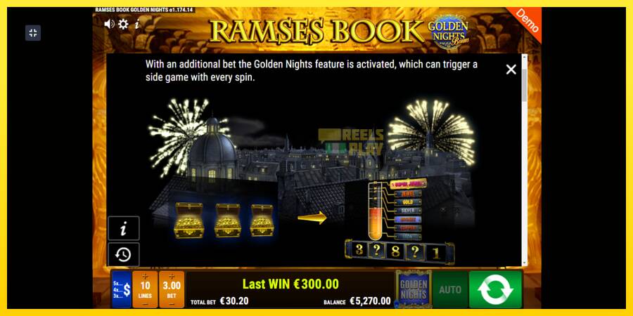 Сурет 5 ойын машинасы Ramses Book Golden Nights